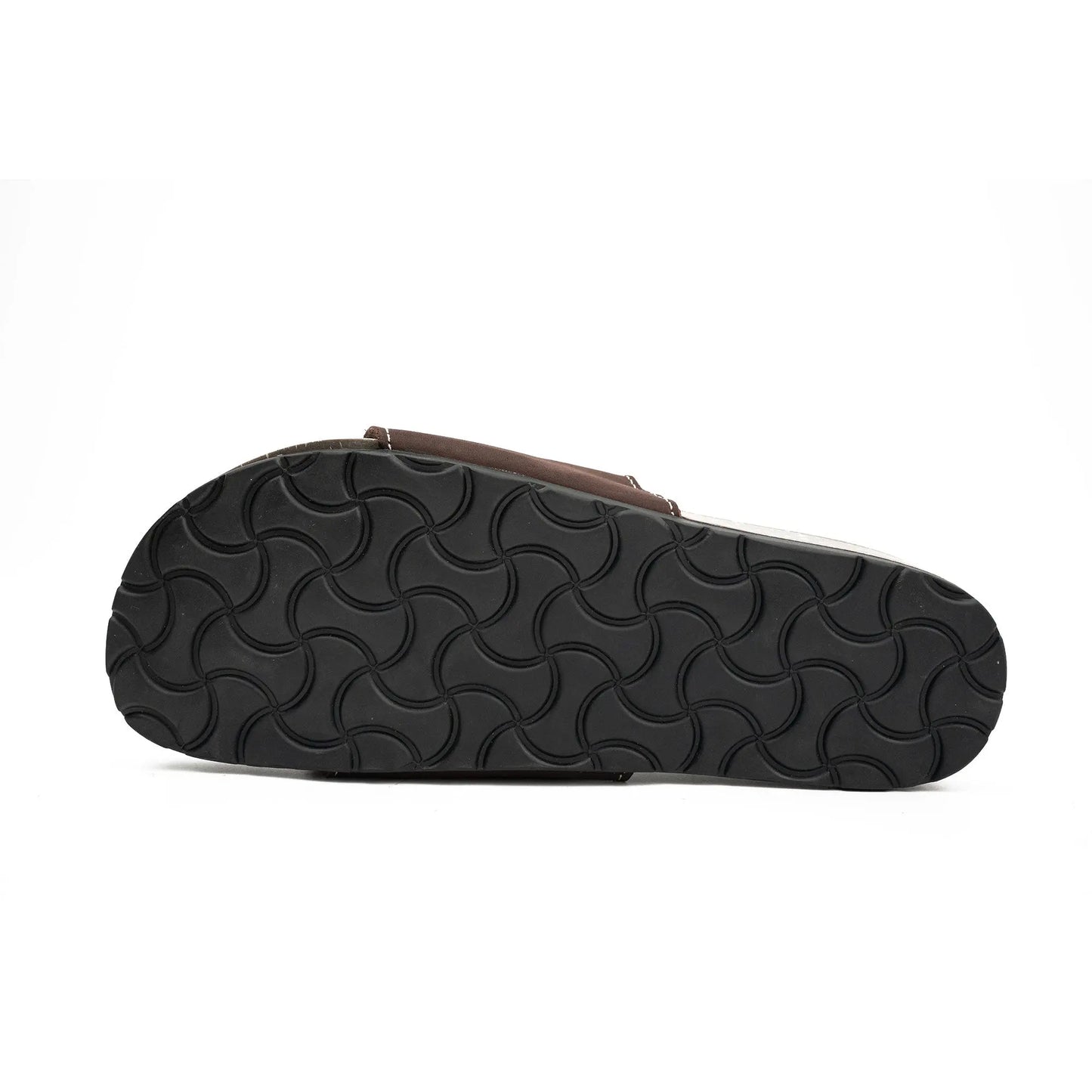 Brown Single - Strap Slide Sandals DIVINCH