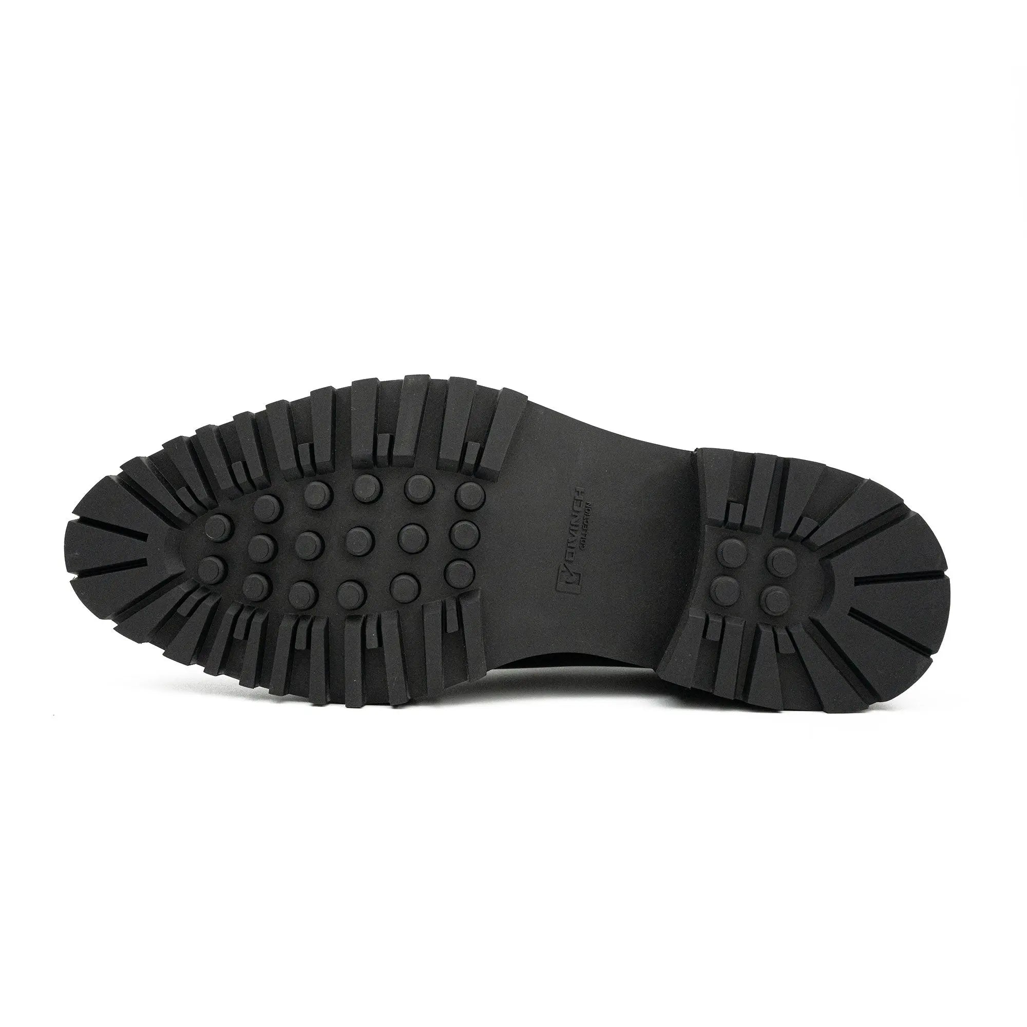 Coffee Double - Monk Chunky Loafers Divinch