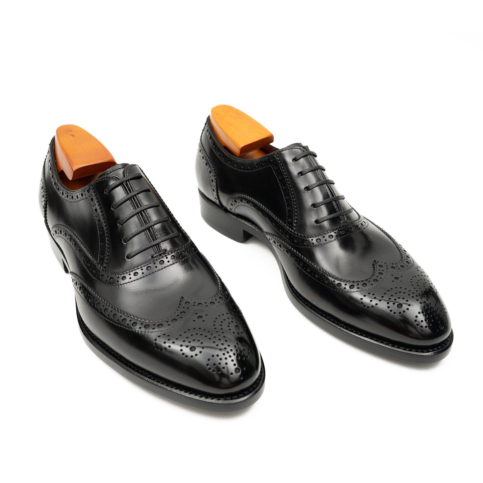 Patentleder Goodyear-Welt-Damenschuhe Braun