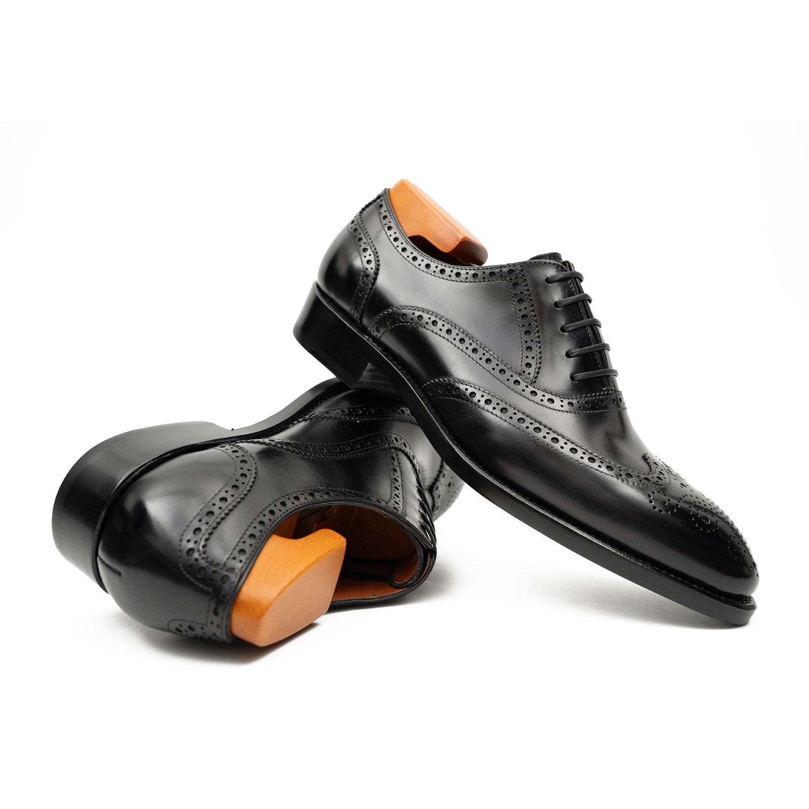 Patentleder Goodyear-Welt-Damenschuhe Braun