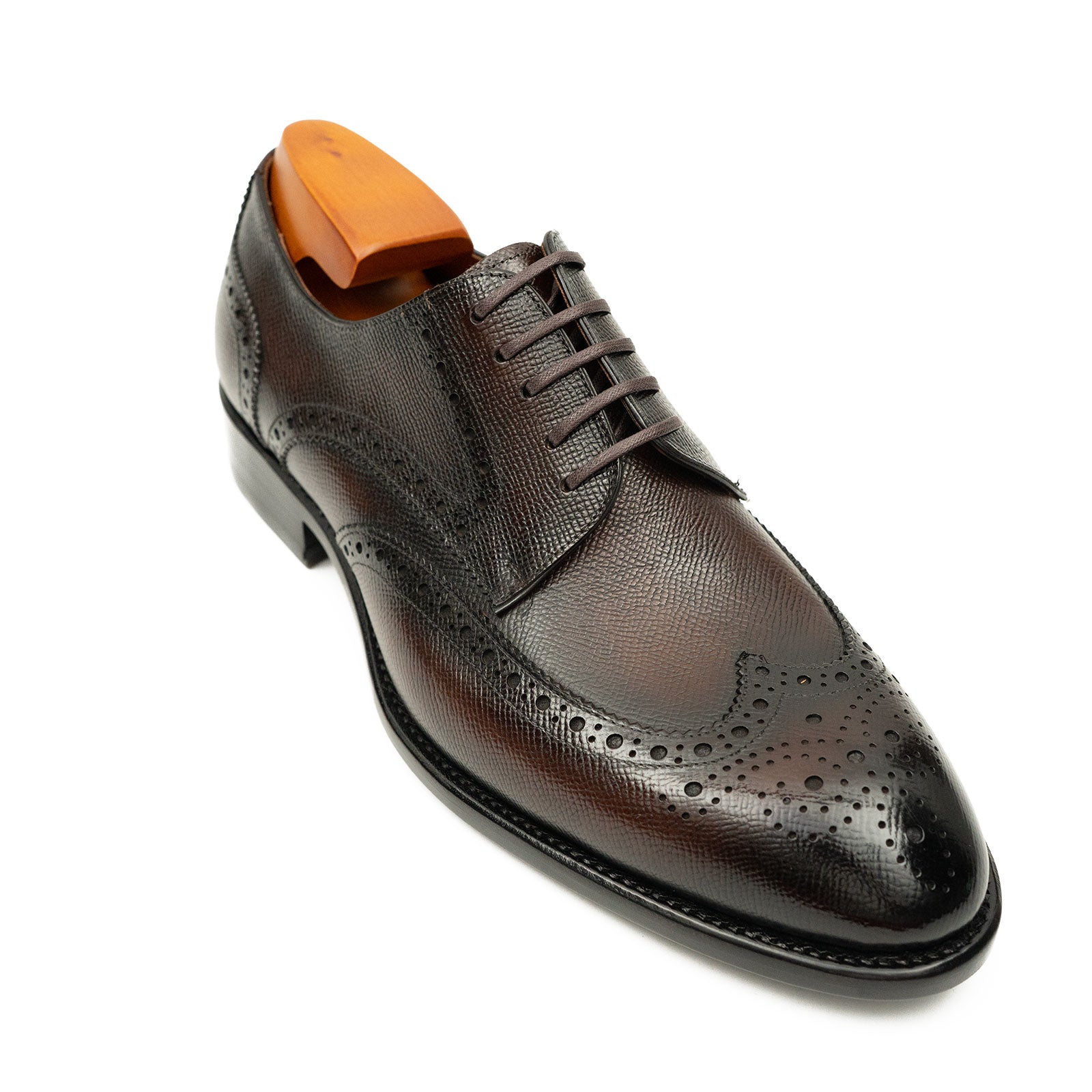 Patentleder Goodyear-Welt-Damenschuhe Braun