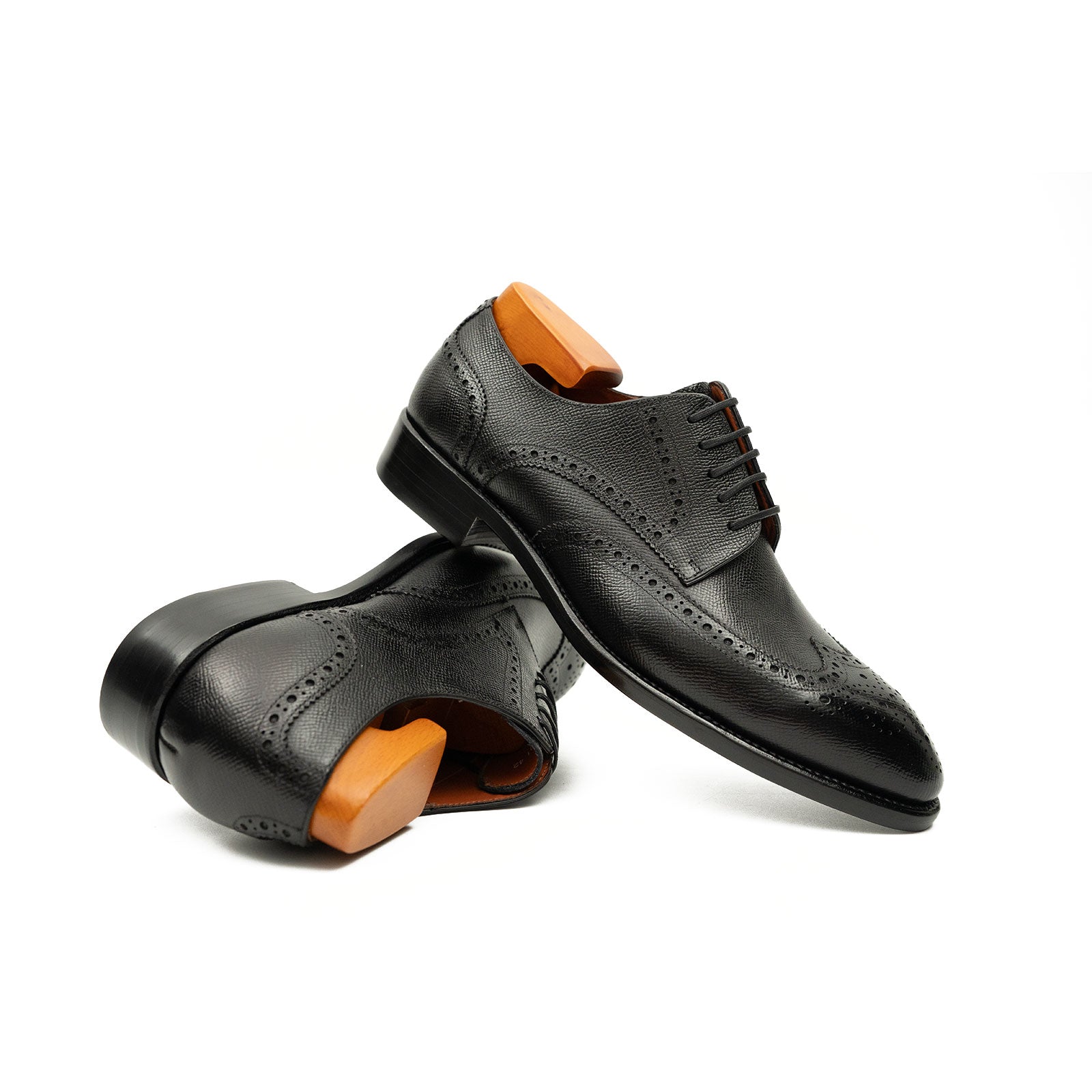 Patentleder Goodyear-Welt-Damenschuhe Braun