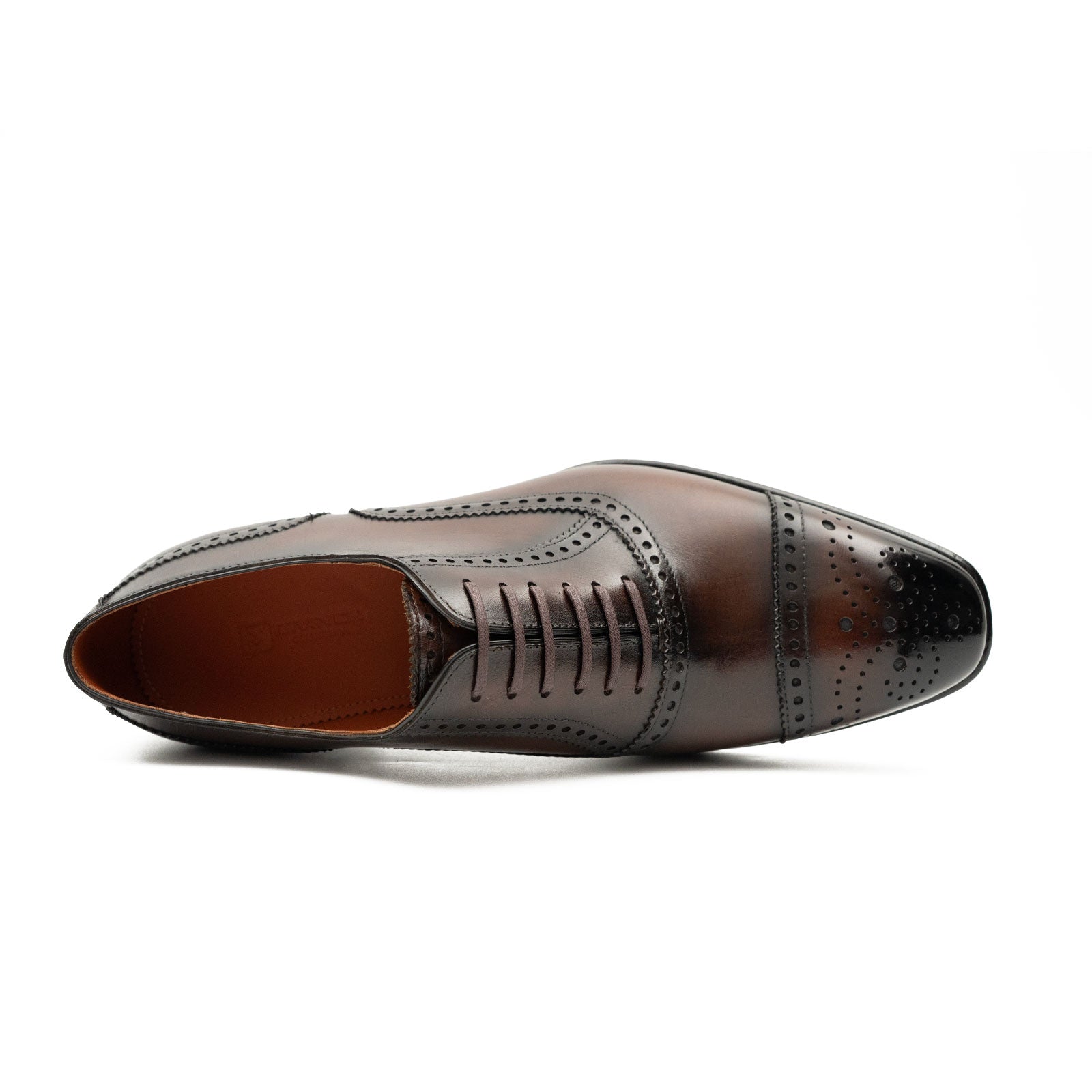 Patentleder Goodyear-Welt-Damenschuhe Braun