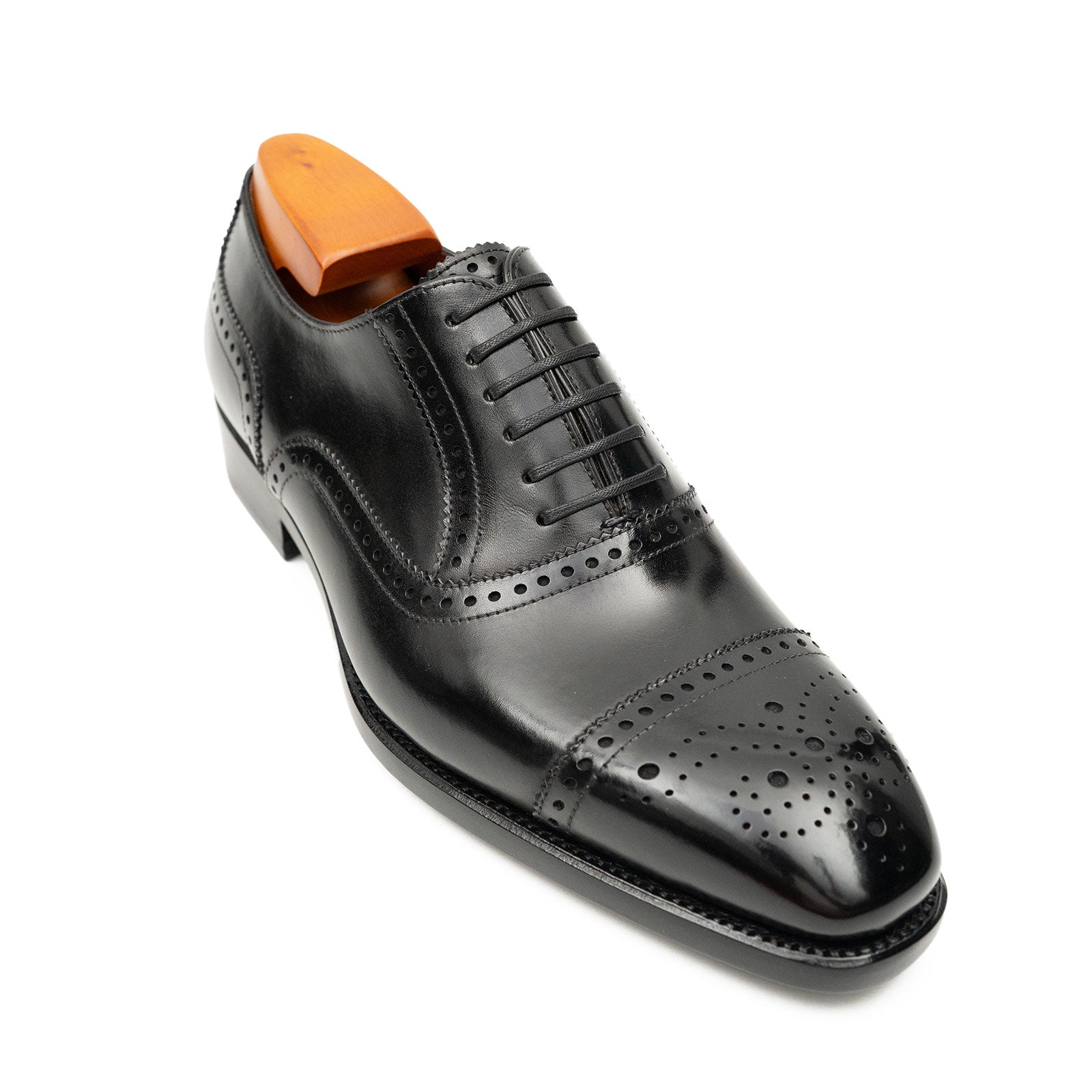 Patentleder Goodyear-Welt-Damenschuhe Braun