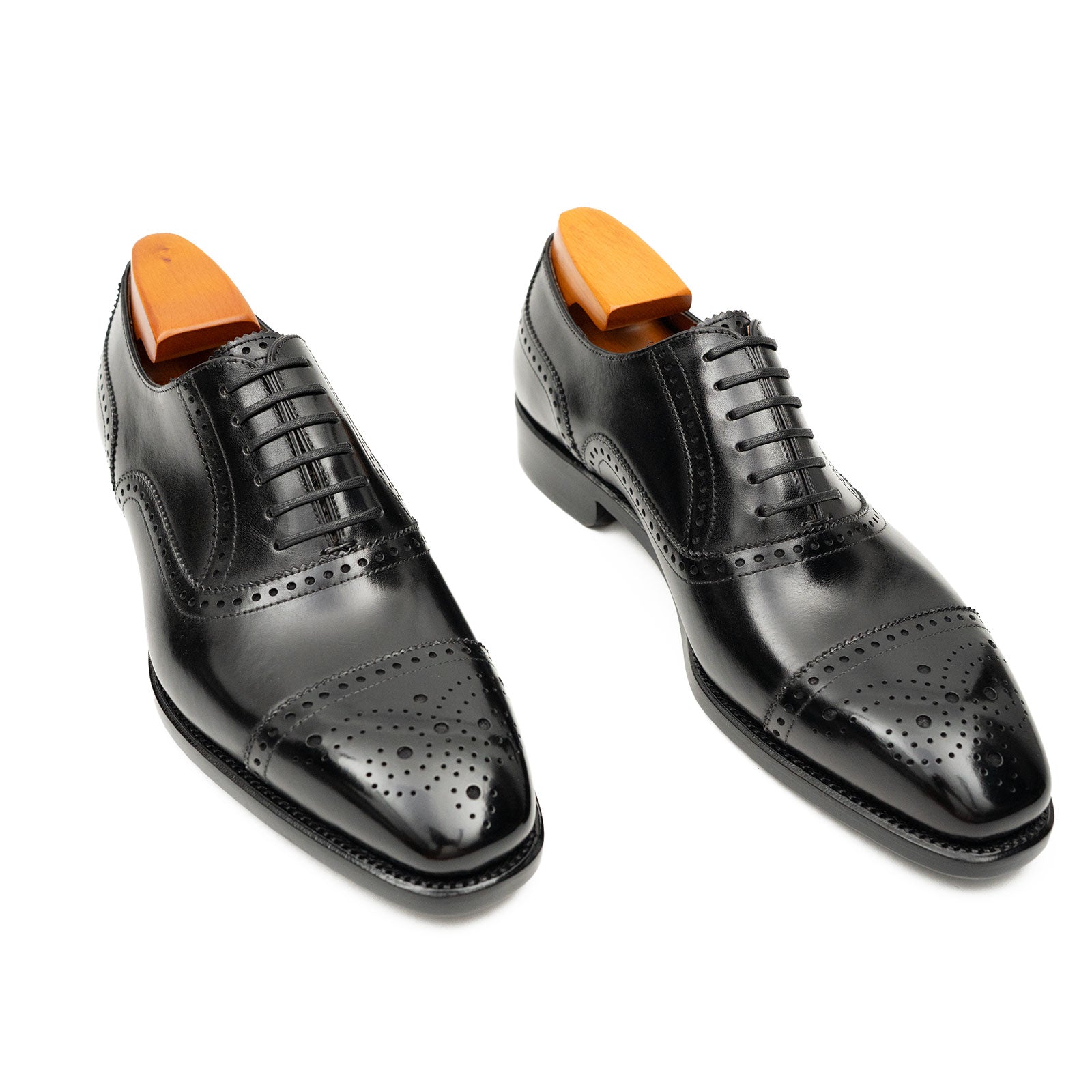Patentleder Goodyear-Welt-Damenschuhe Braun