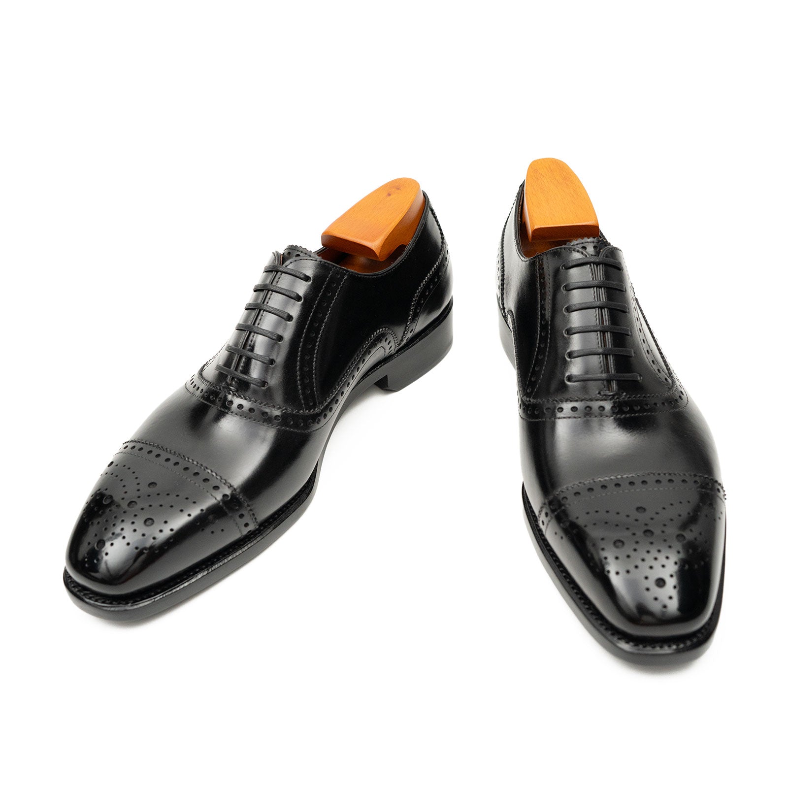 Patentleder Goodyear-Welt-Damenschuhe Braun