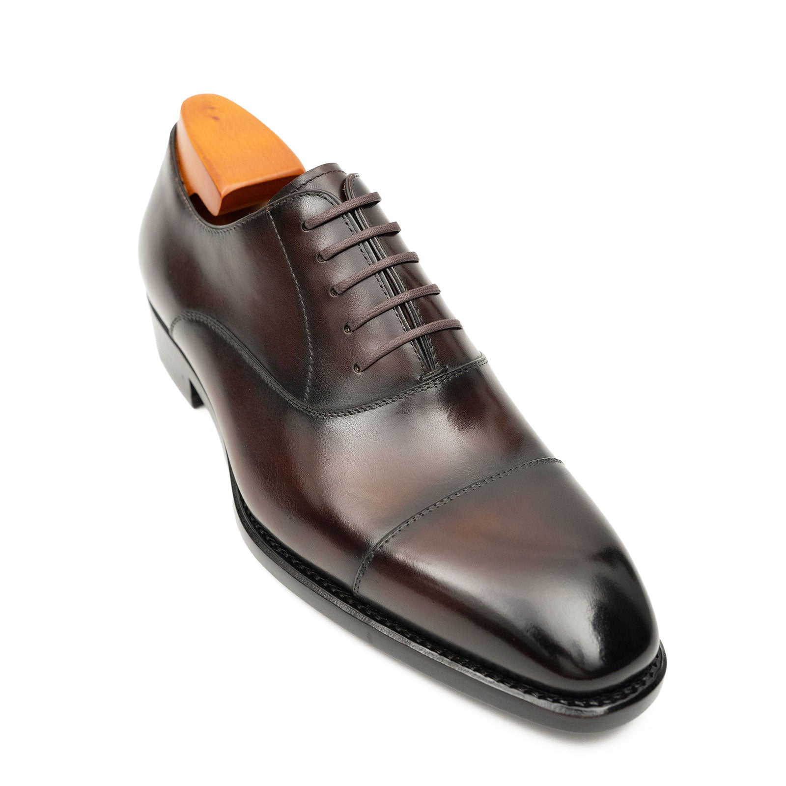 Patentleder Goodyear-Welt-Damenschuhe Braun