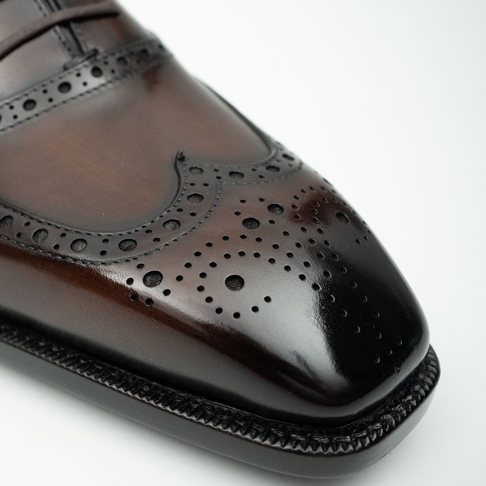 Patentleder Goodyear-Welt-Damenschuhe Braun