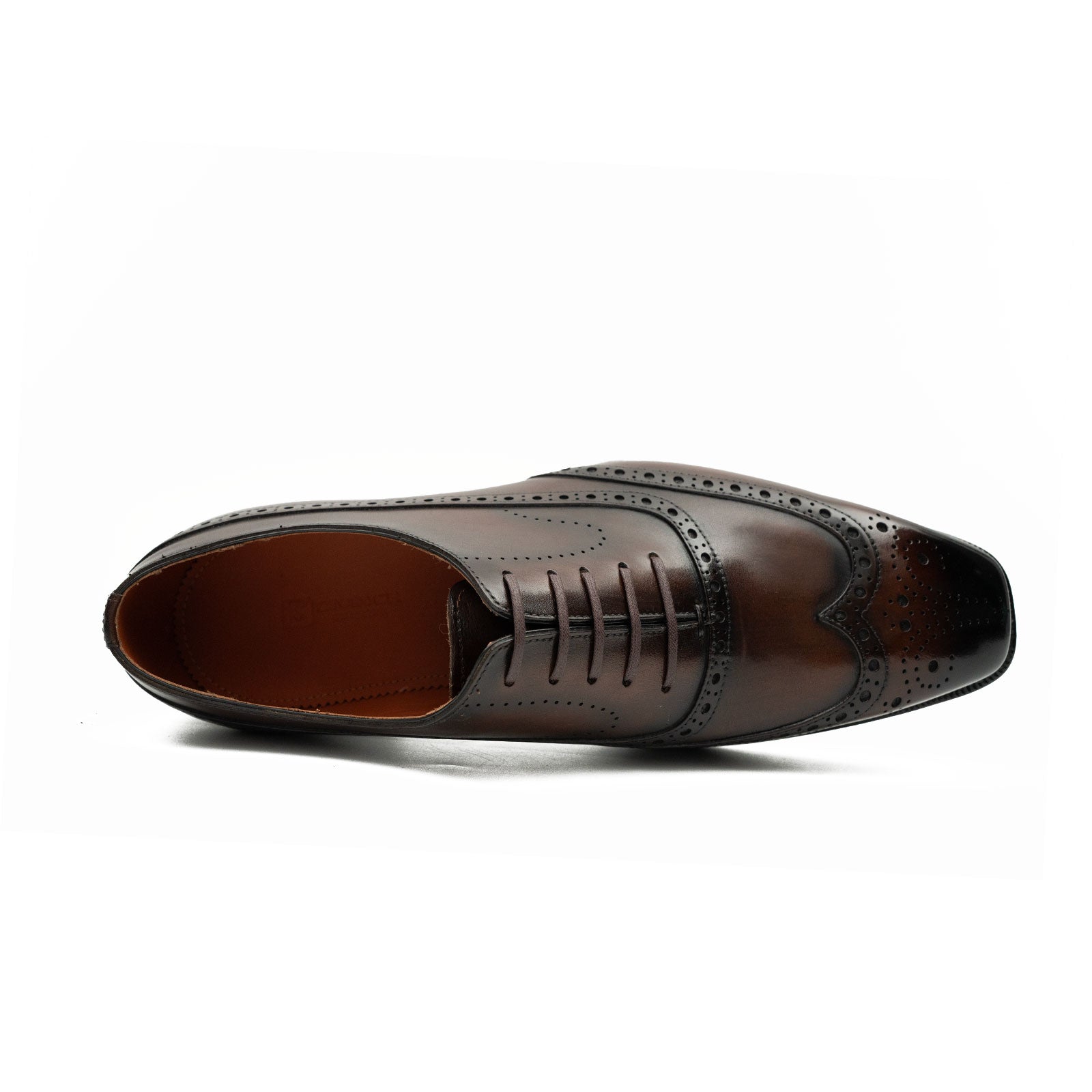 Patentleder Goodyear-Welt-Damenschuhe Braun