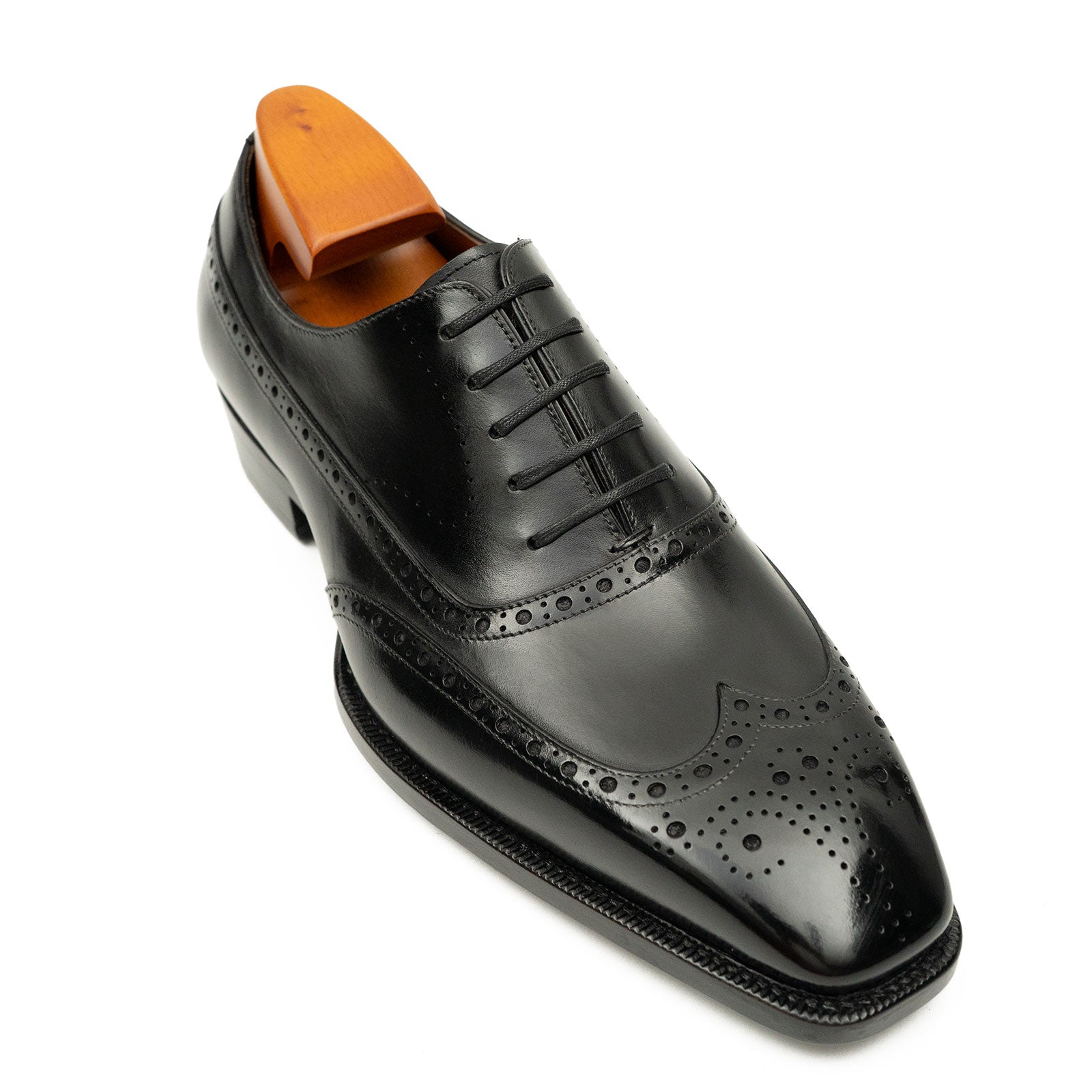 Patentleder Goodyear-Welt-Damenschuhe Braun