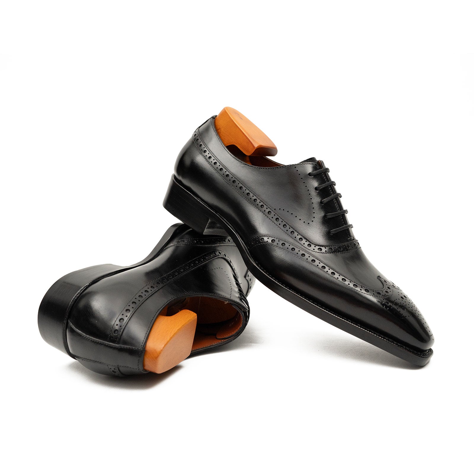 Patentleder Goodyear-Welt-Damenschuhe Braun