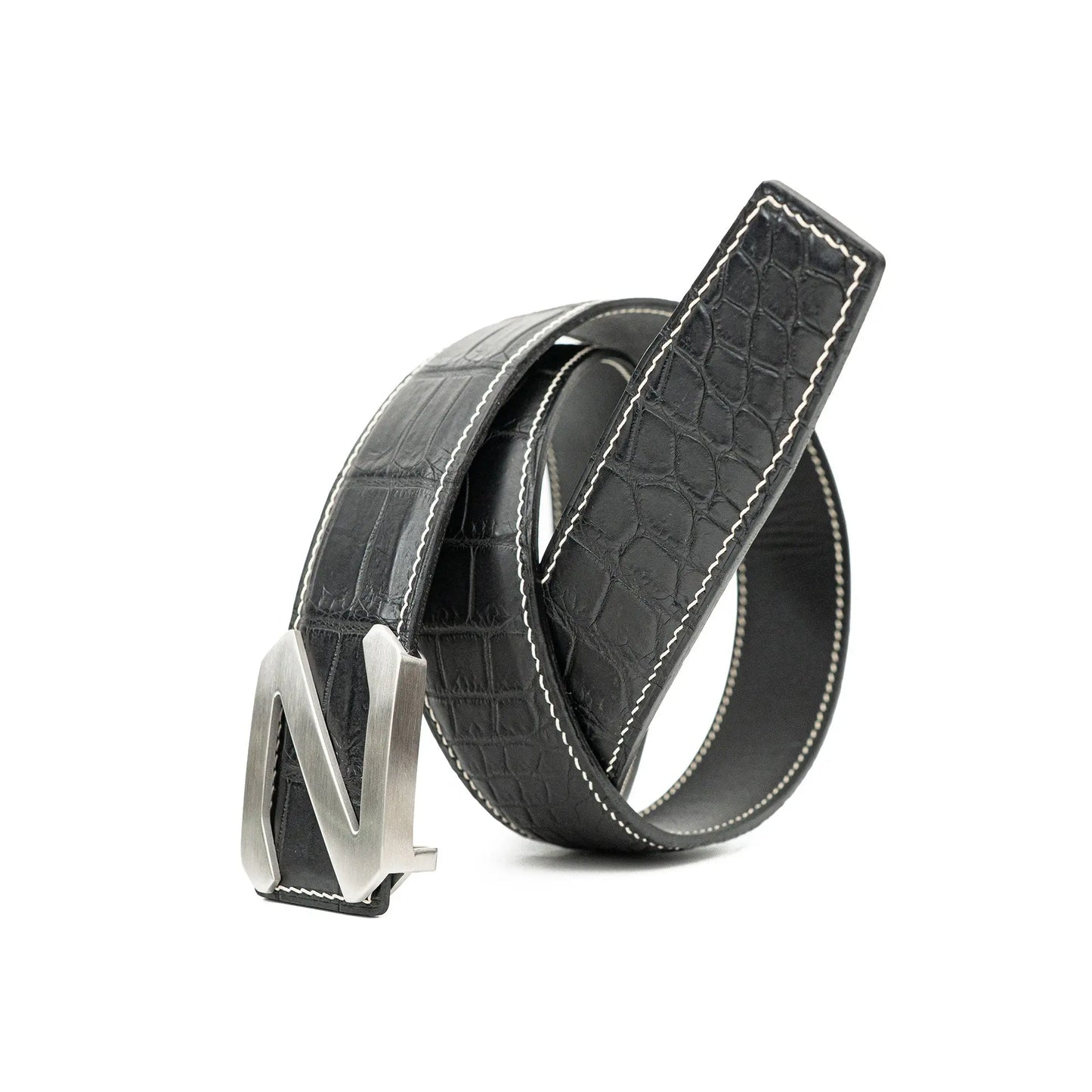Handcrafted Alligator Leather Belts DVG181 Divinch