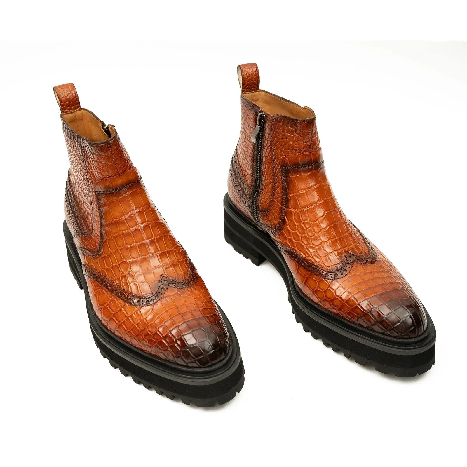 Handmade Nile Crocodile Chelsea Boots DIVINCH