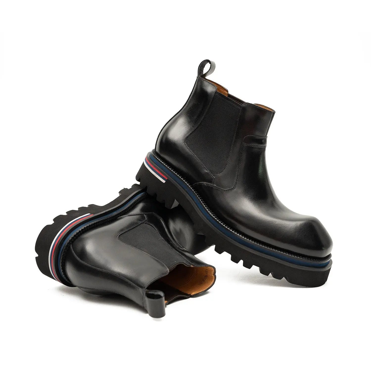 Luxury Black Leather Chelsea Boots DIVINCH