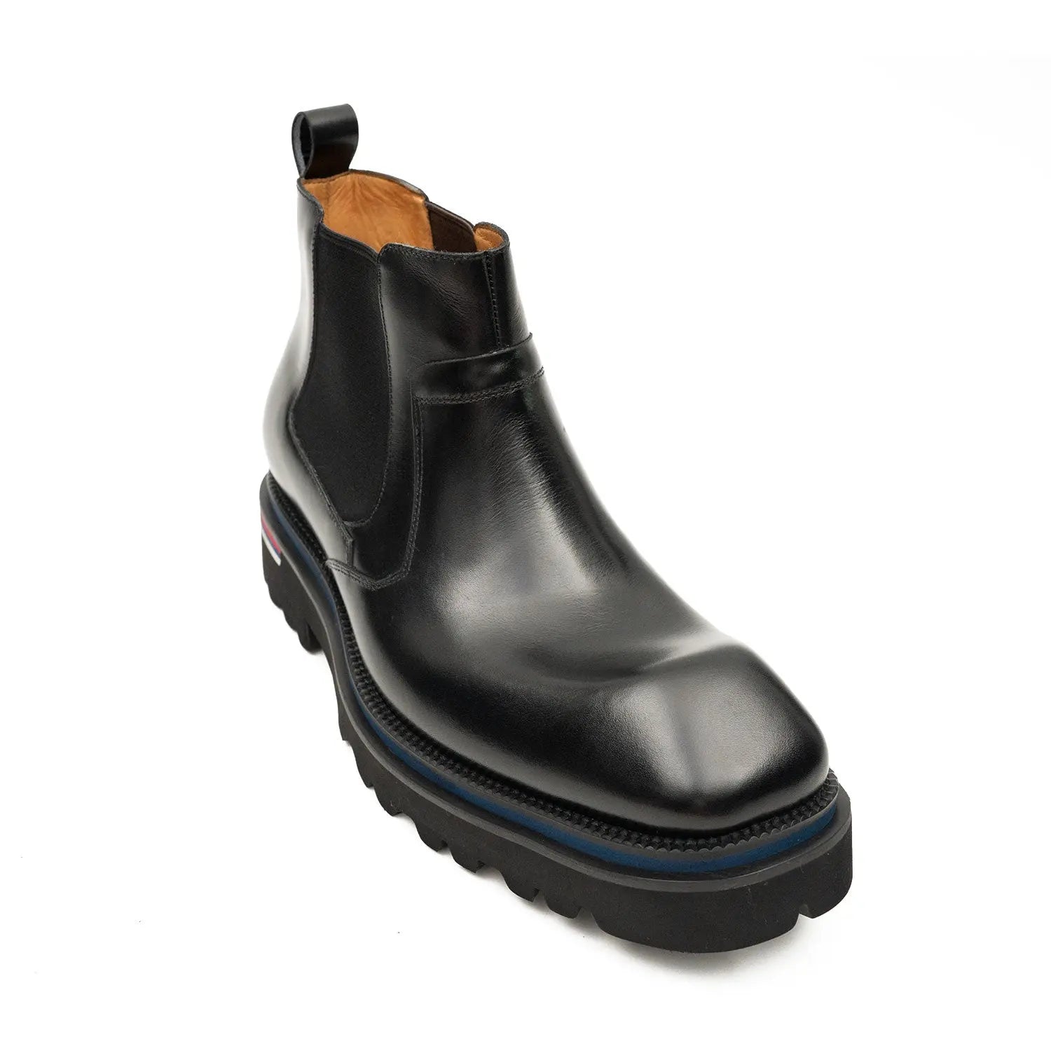 Luxury Black Leather Chelsea Boots DIVINCH
