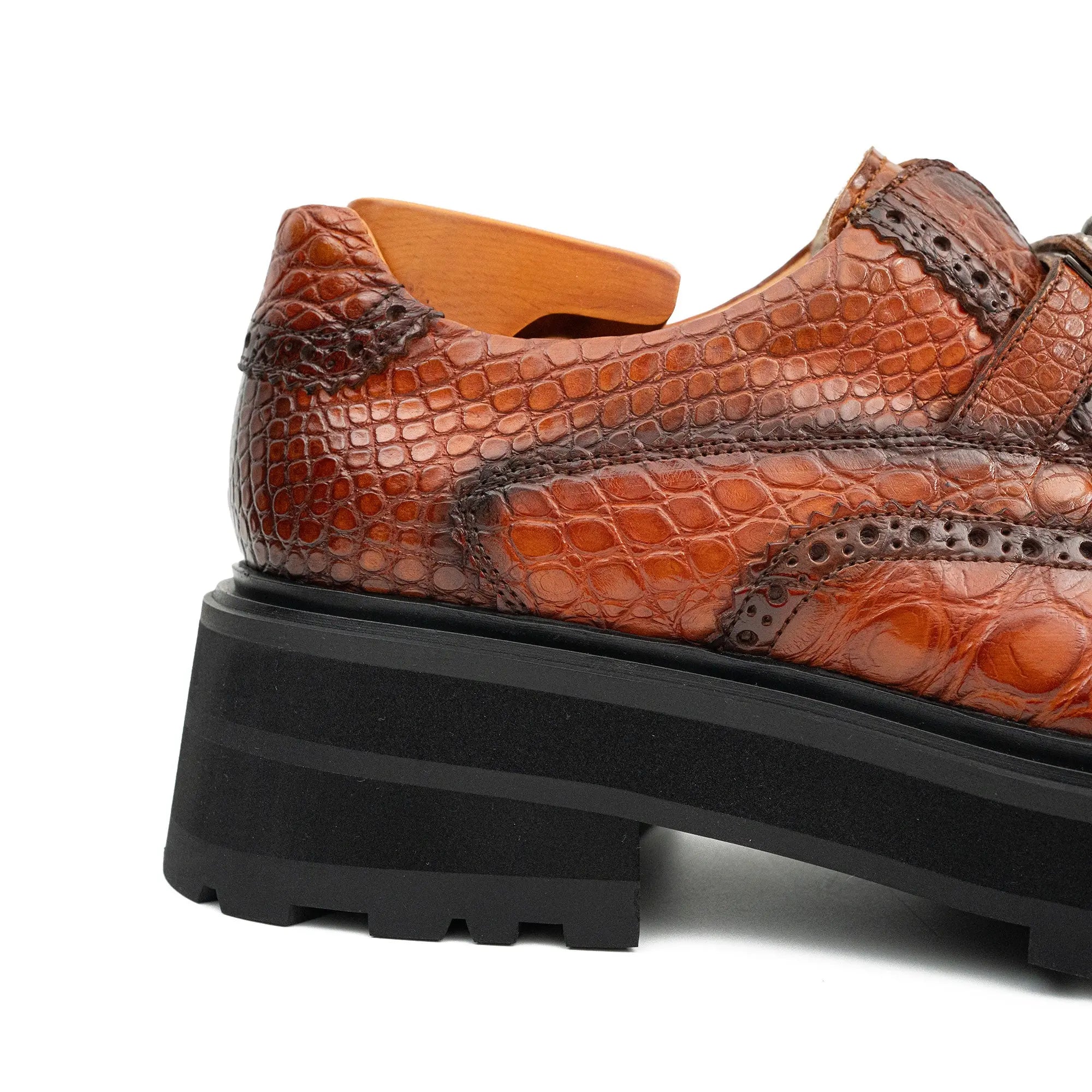 Nile Crocodile Leather Loafers Shoes Divinch