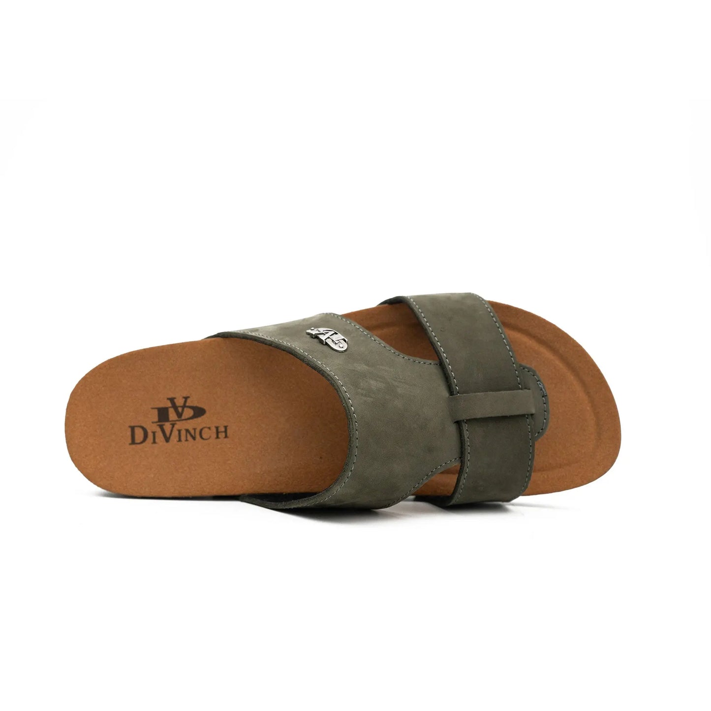 Olive Green Strap Slides DIVINCH