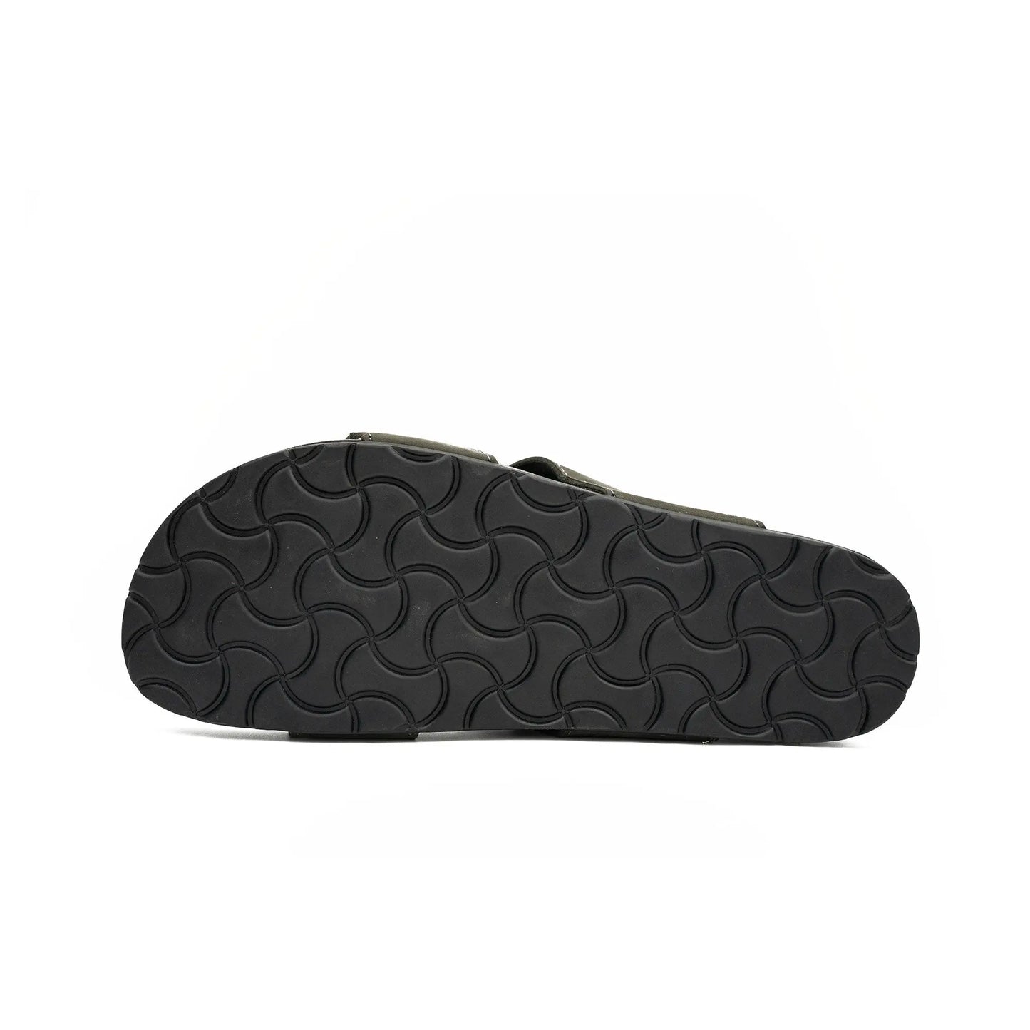 Olive Green Strap Slides DIVINCH
