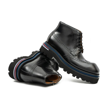Side - Zipper Martin Boots 3016B Black DIVINCH