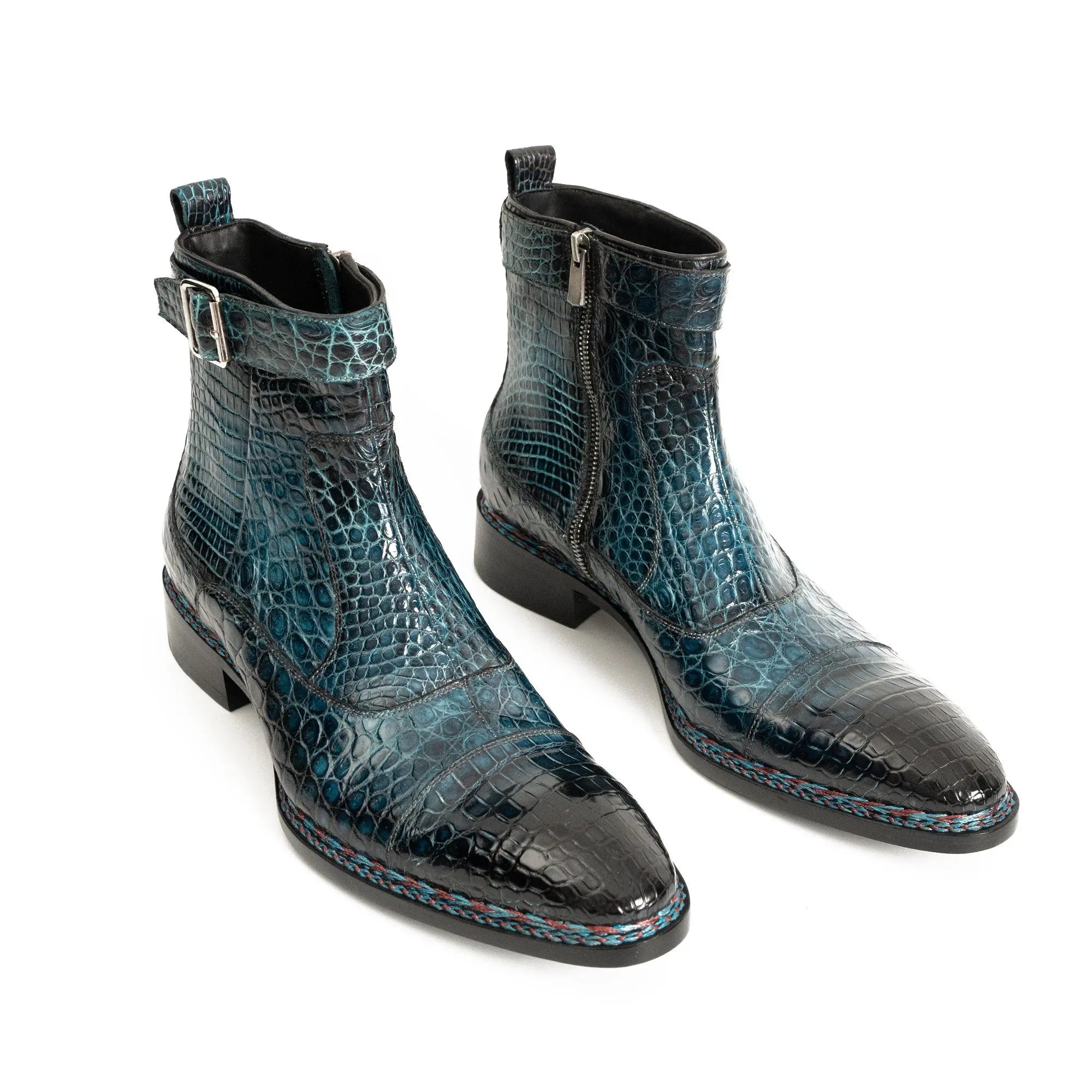 Teal Alligator Chelsea Boot DIVINCH