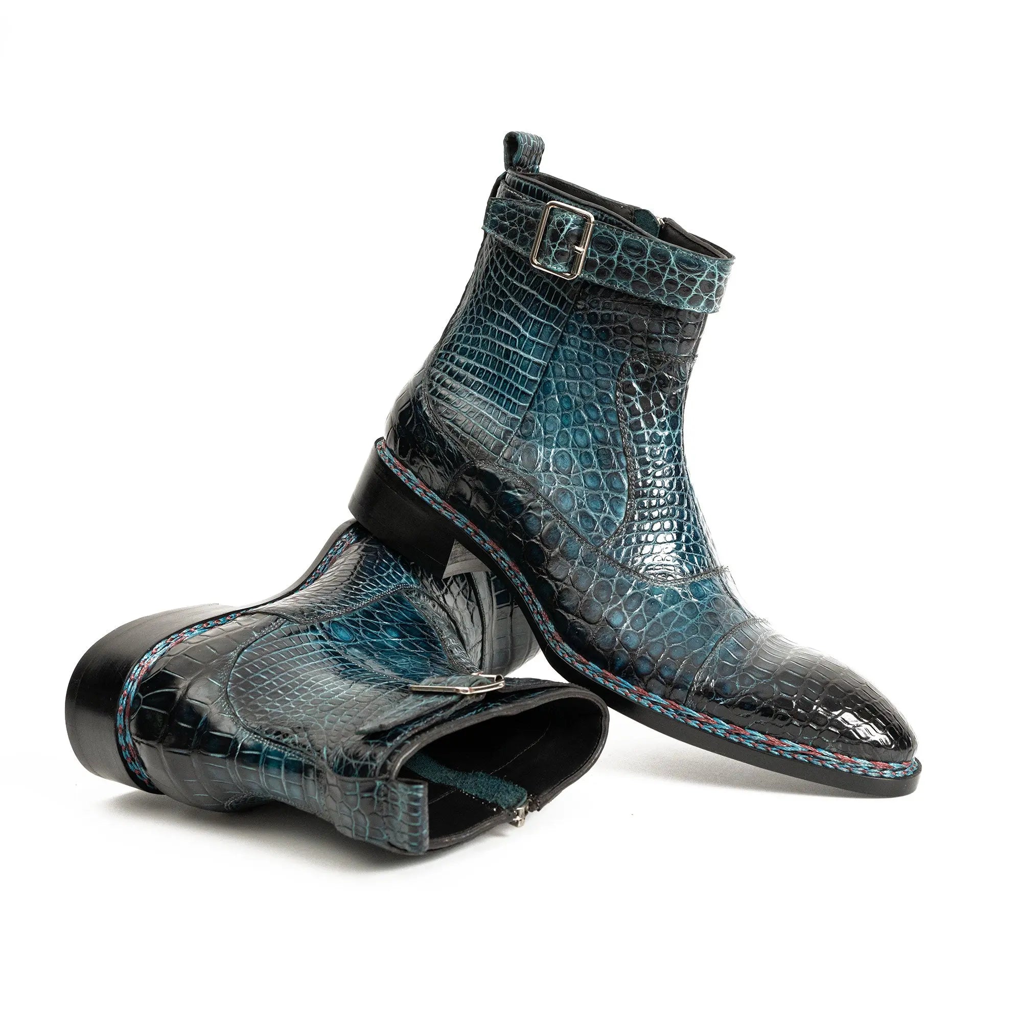 Teal Alligator Chelsea Boot DIVINCH