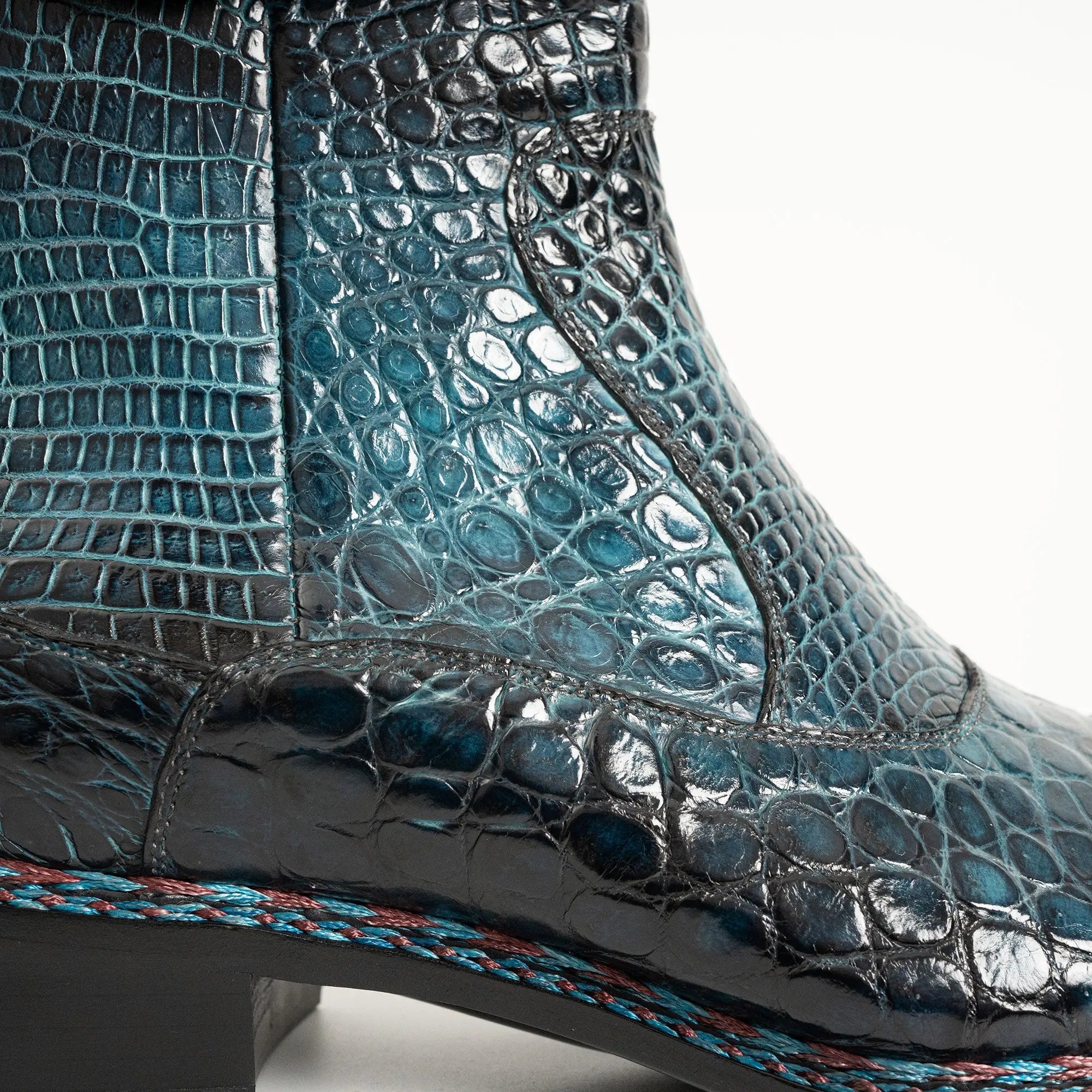 Teal Alligator Chelsea Boot DIVINCH