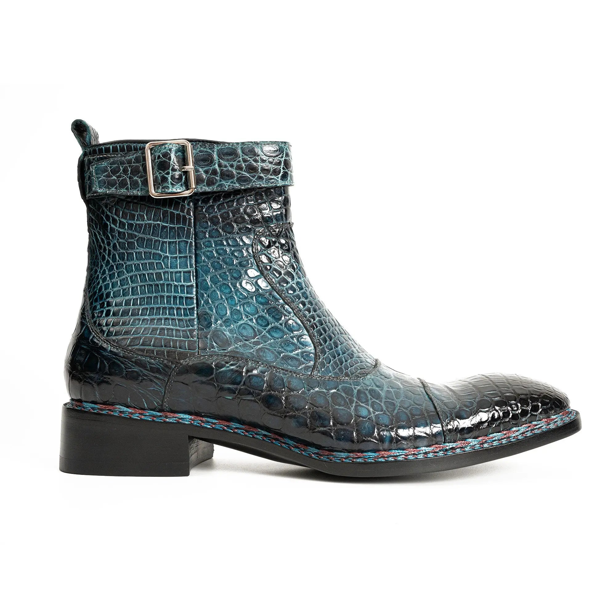 Teal Alligator Chelsea Boot DIVINCH