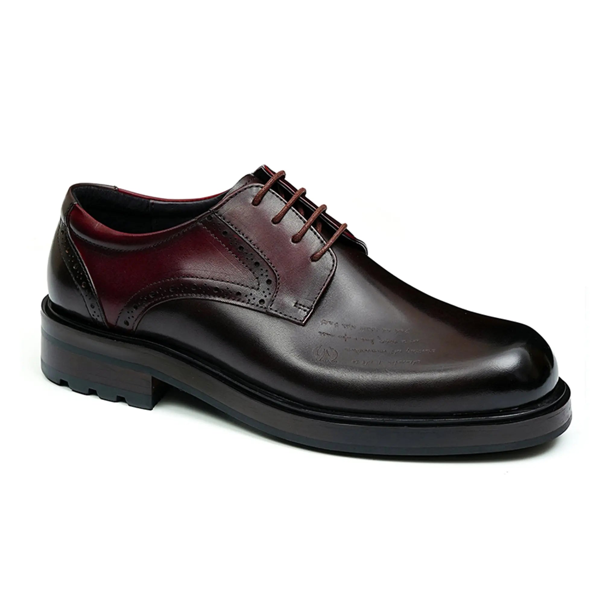 Mens Calfskin Derby Shoes D89625 - Divinch