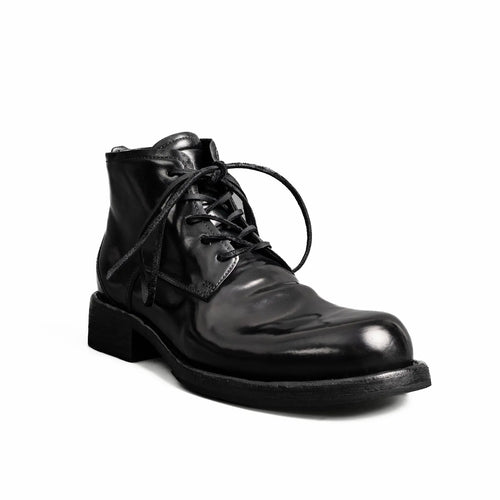 5-Eyelet Washed Cordovan Boots Black