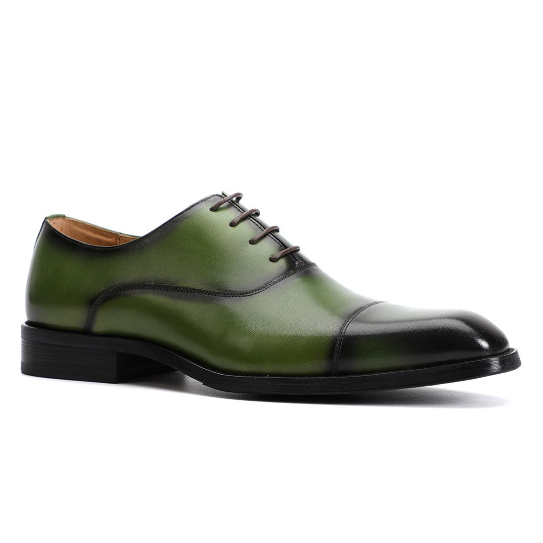 Triple joint oxford shoes D20613 Green - Divinch