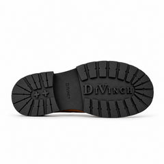 DIVINCH 6501A brown calfskin cap-toe Derby shoes - 08 outsole