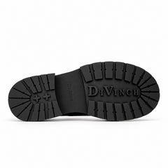 DIVINCH 6501B black calfskin cap-toe Derby shoes - 08 outsole