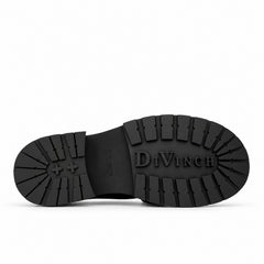 DIVINCH 6501C coffee calfskin cap-toe Derby shoes - 08 outsole