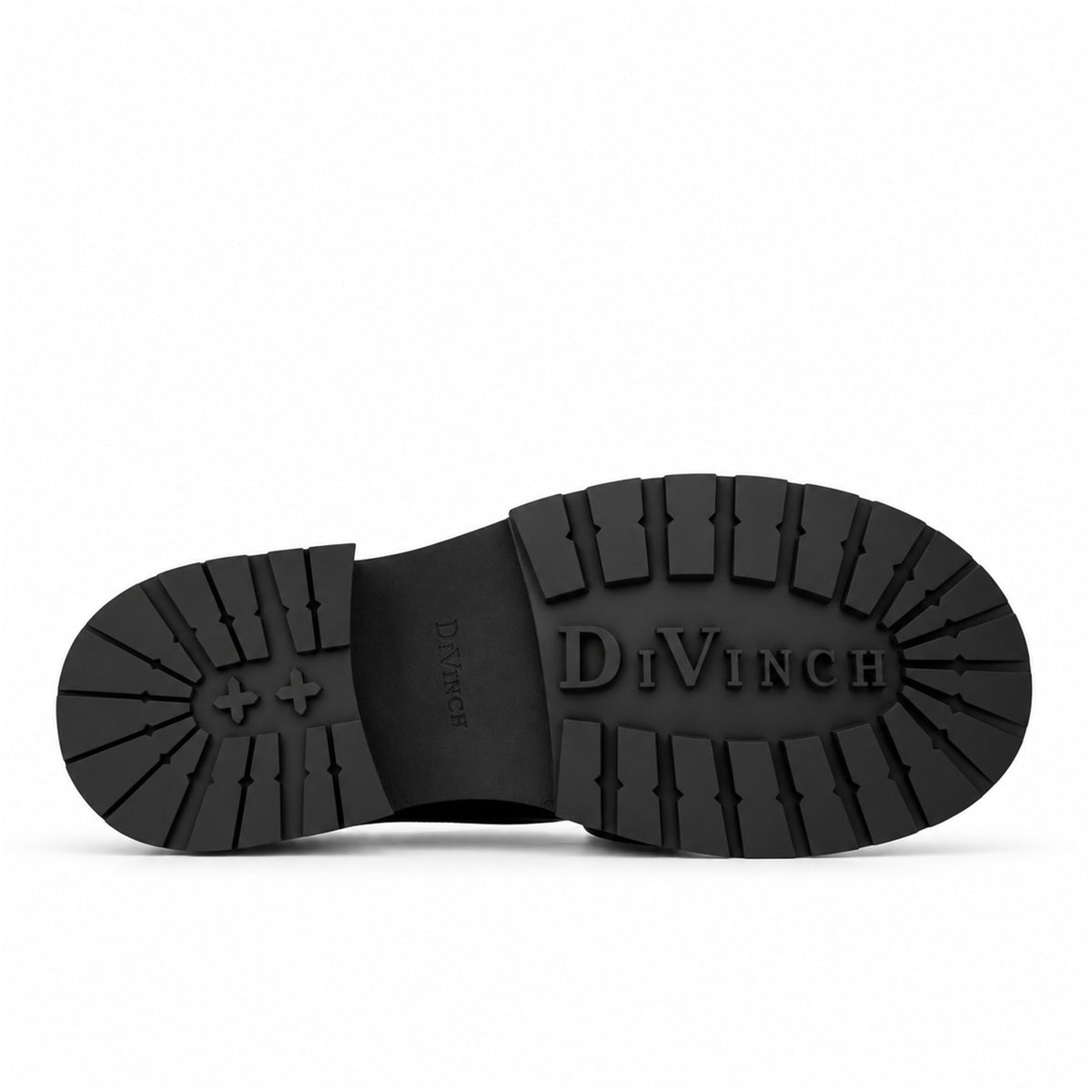 DIVINCH 6501C coffee calfskin cap-toe Derby shoes - 08 outsole