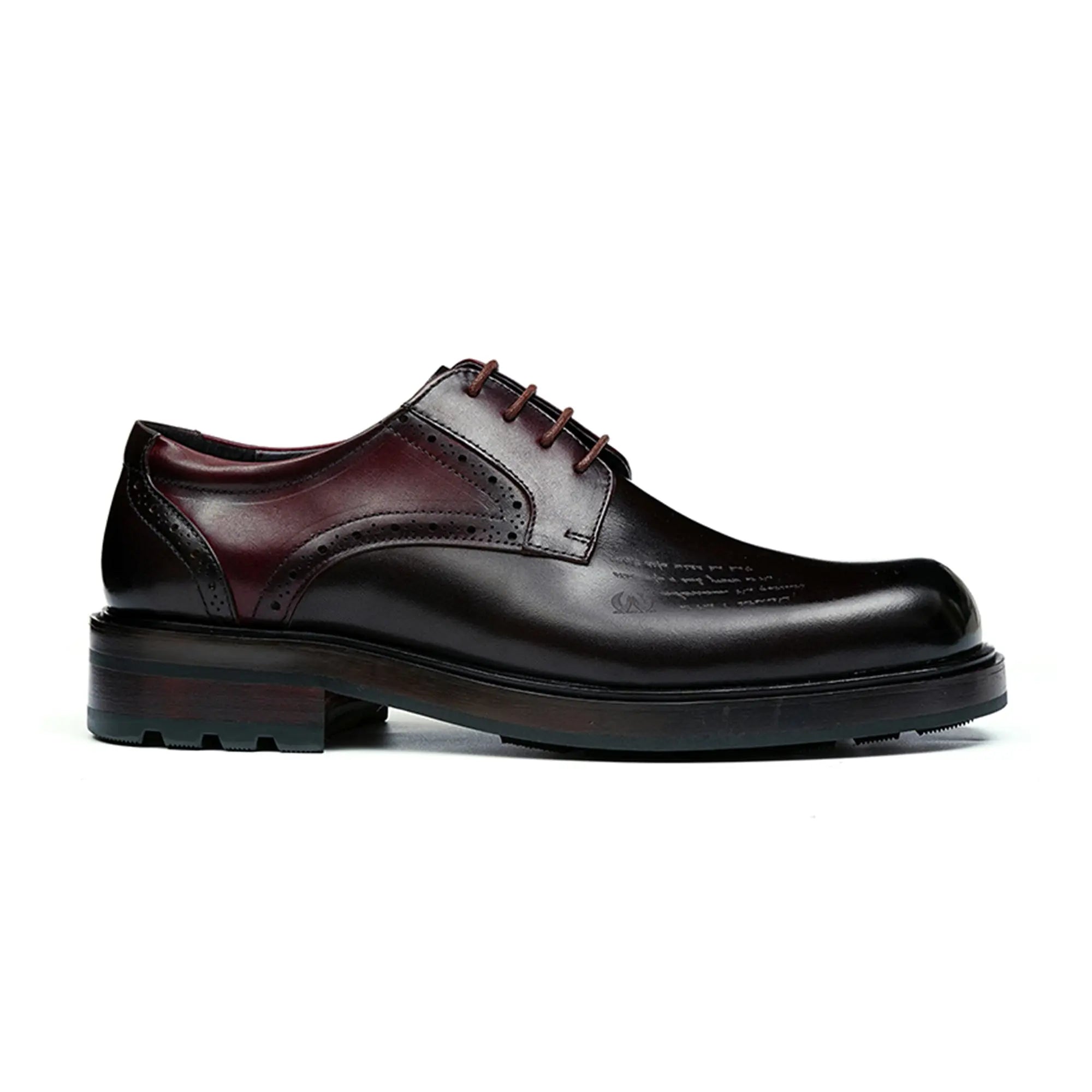 Mens Calfskin Derby Shoes D89625 - Divinch