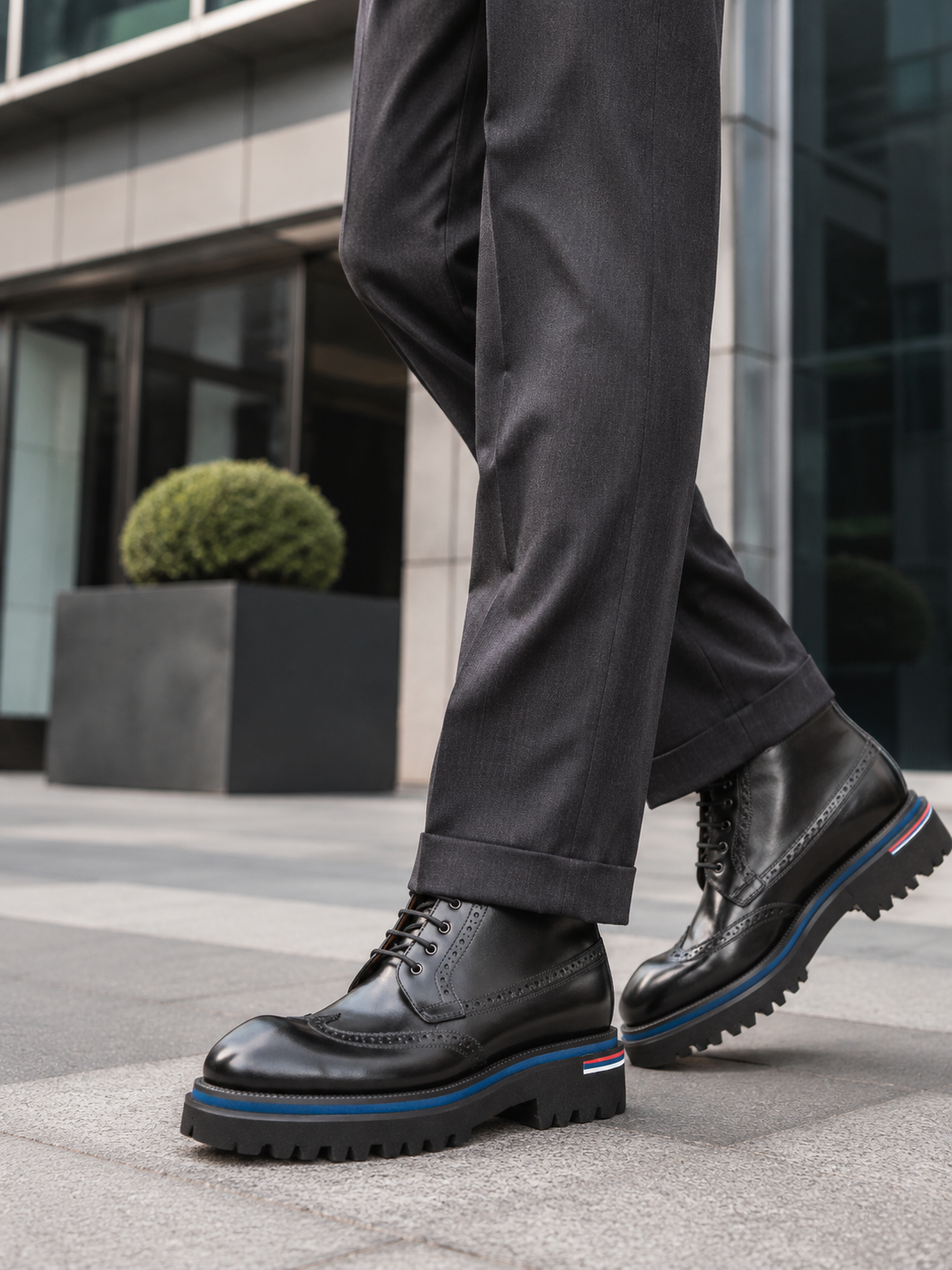 Black Lug Sole Combat Boot outfit scenario