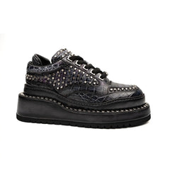 Studded Midnight Platform Sneaker