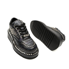 Studded Midnight Platform Sneaker