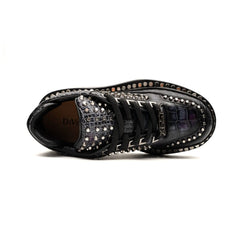 Studded Midnight Platform Sneaker