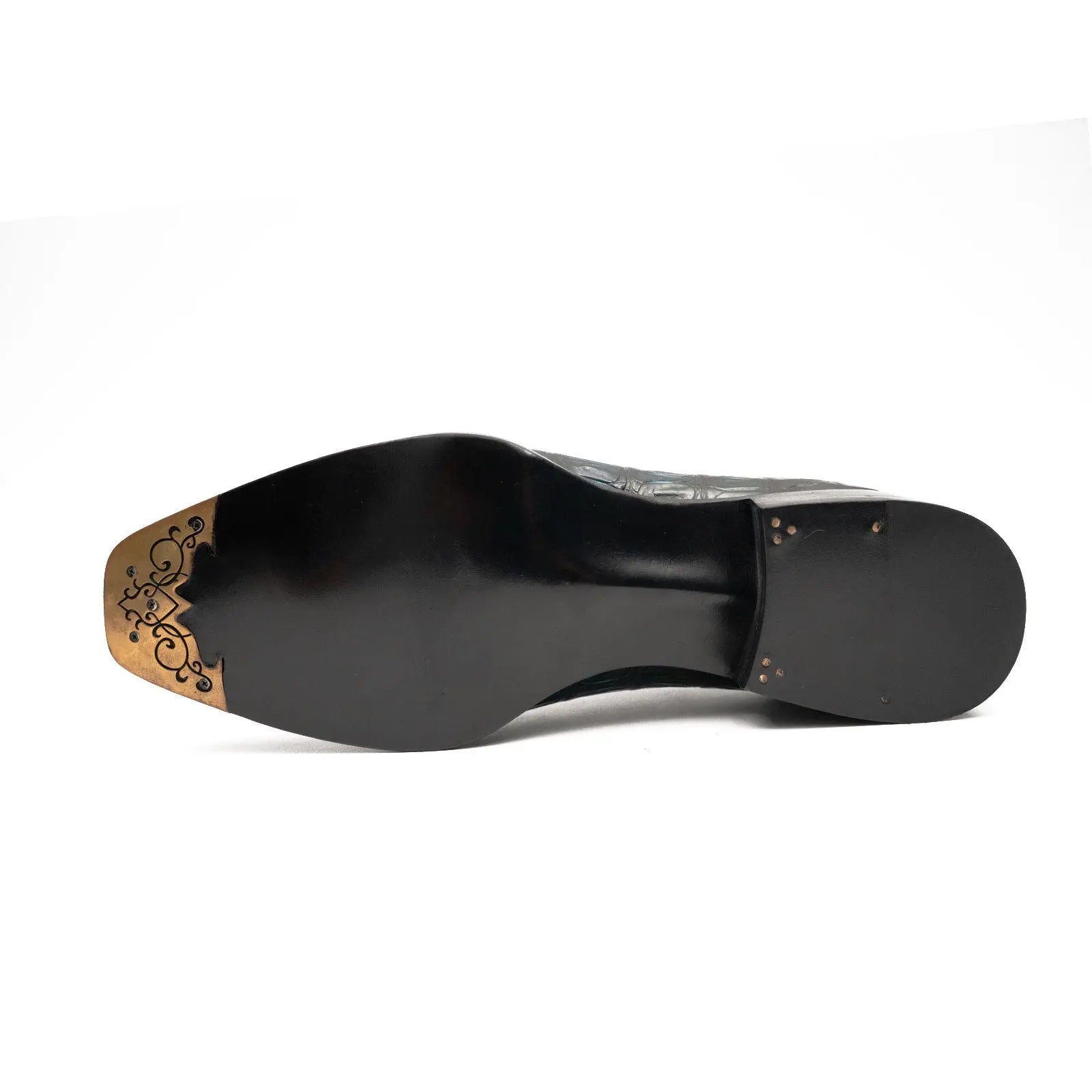 BLUE Crocodile Oxford Shoes Goodyear Norwegian 8015 DIVINCH