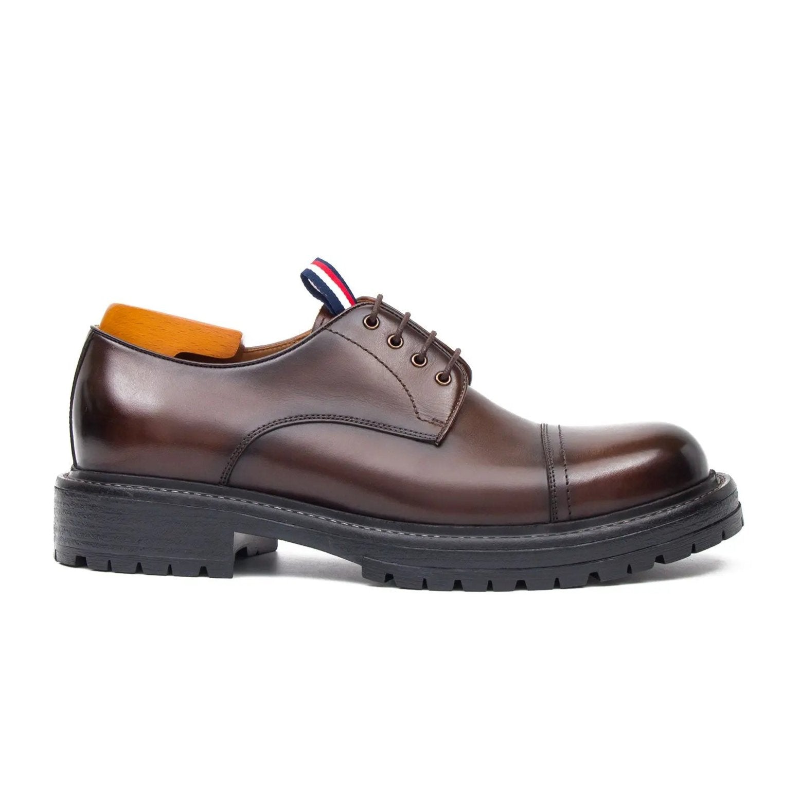 Big Cap Toe Derby shoes Brwon DIVINCH