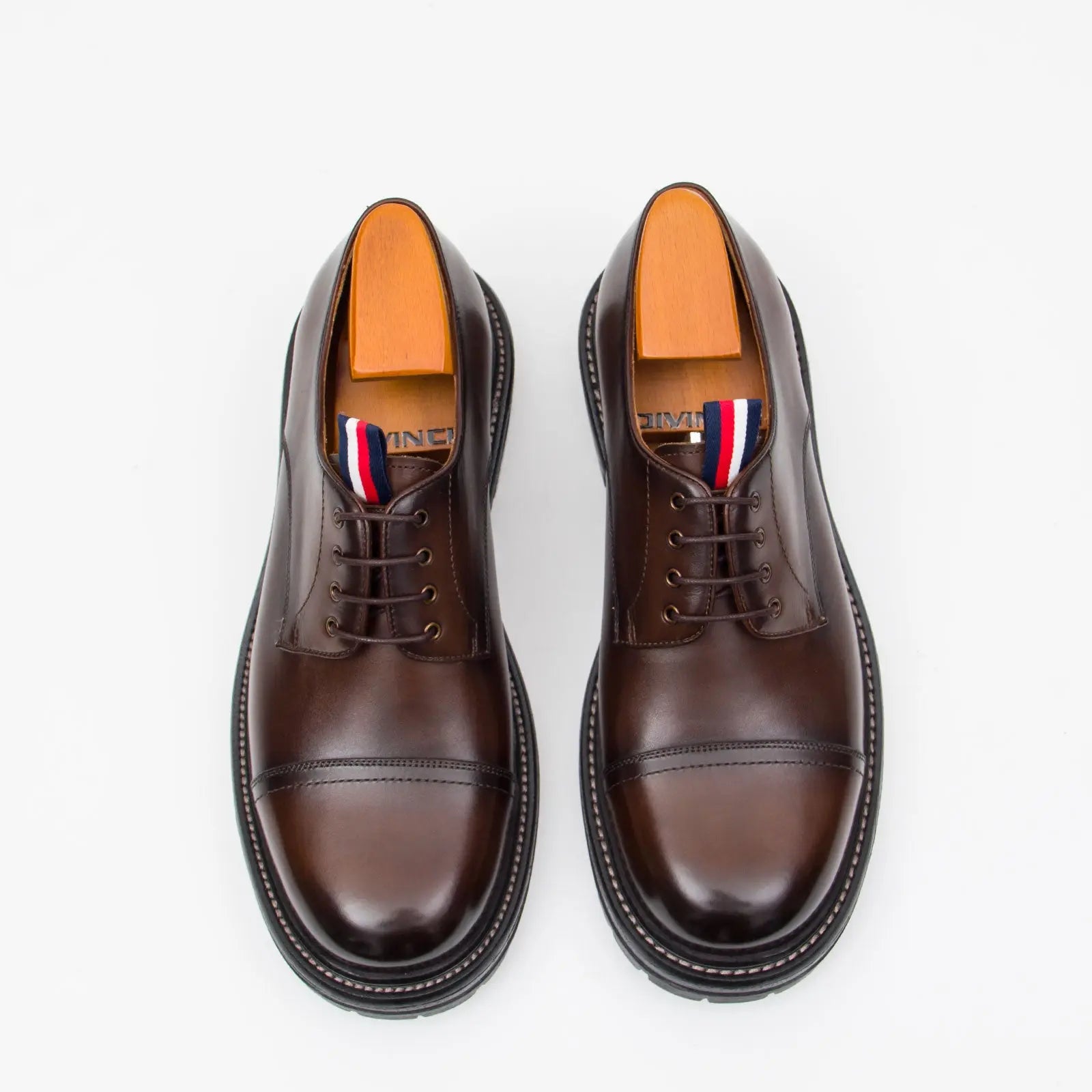 Big Cap Toe Derby shoes Brwon DIVINCH