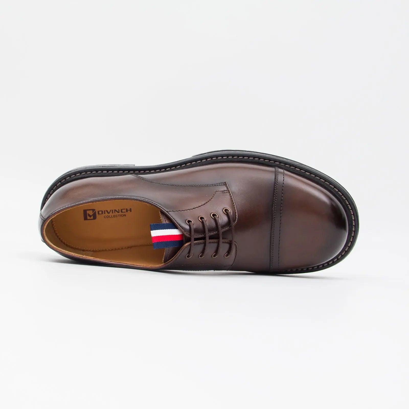 Big Cap Toe Derby shoes Brwon DIVINCH