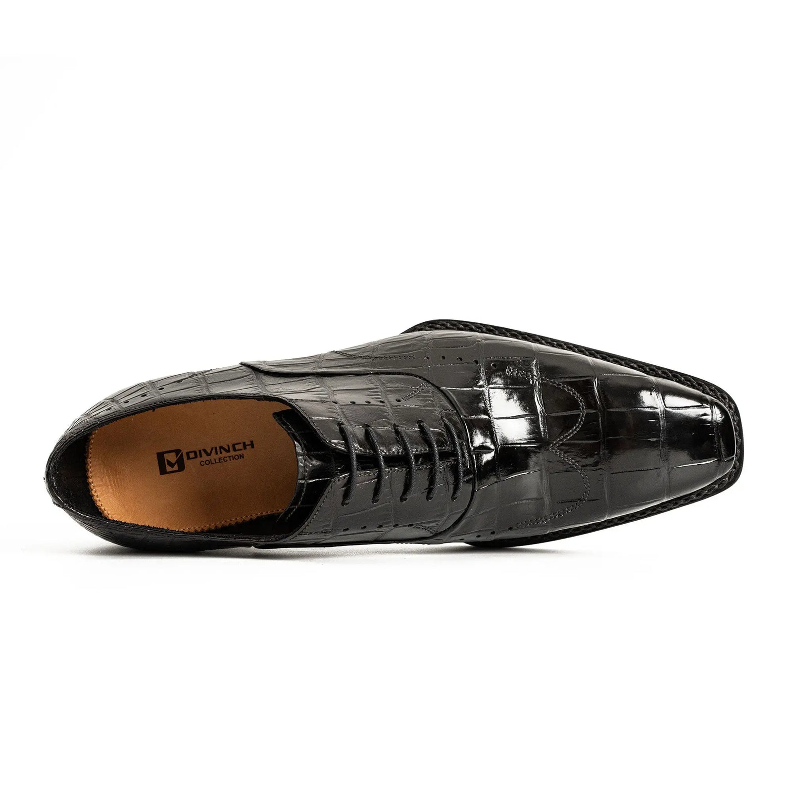 Black Alligator Norwegian Oxford DIVINCH