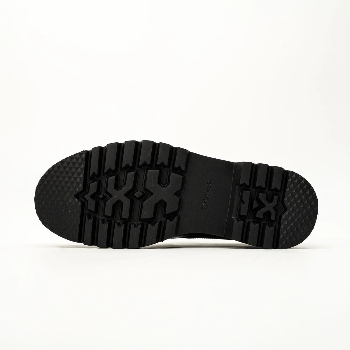 Black-Blue Brogue Lug-Sole Loafer DIVINCH