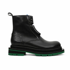 Black Blue Green Platform Boot DIVINCH