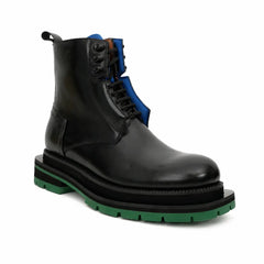 Black Blue Green Platform Boot DIVINCH
