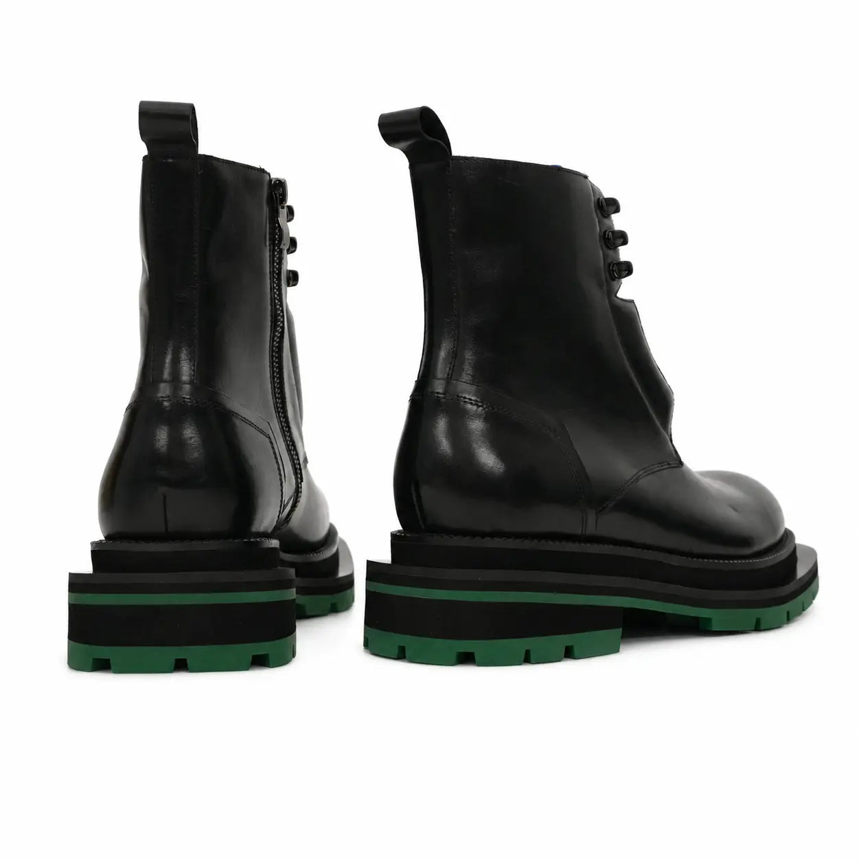 Black Blue Green Platform Boot DIVINCH