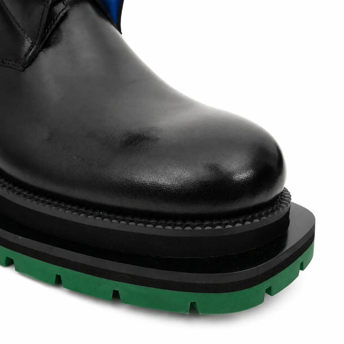 Black Blue Green Platform Boot DIVINCH