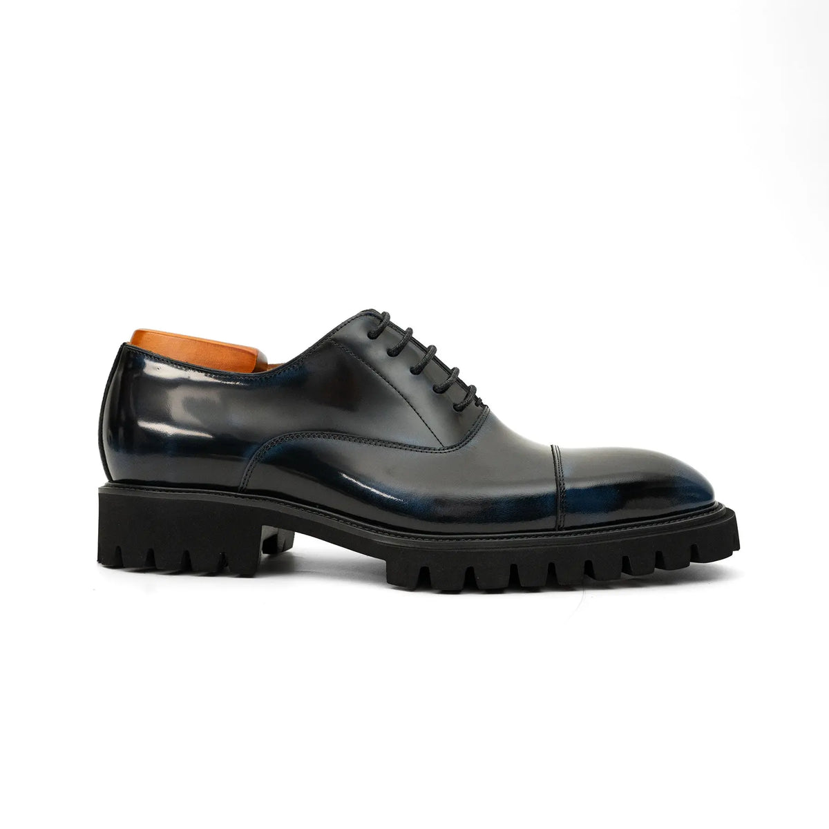Black Blue  Lug-Sole Oxford DIVINCH